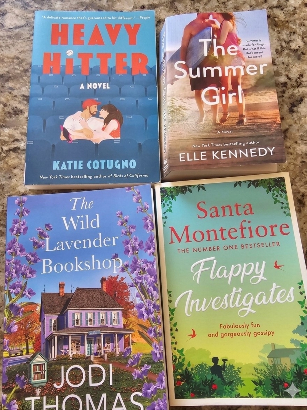 4/25$ Bestsellers  Katie Cotugno, Elle Kennedy, Jodi Thomas, Santa Montefiore